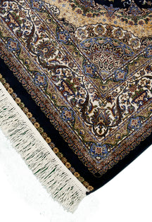 Midnight Sunburst Blue Rug