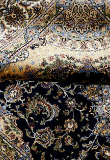 Midnight Sunburst Blue Rug