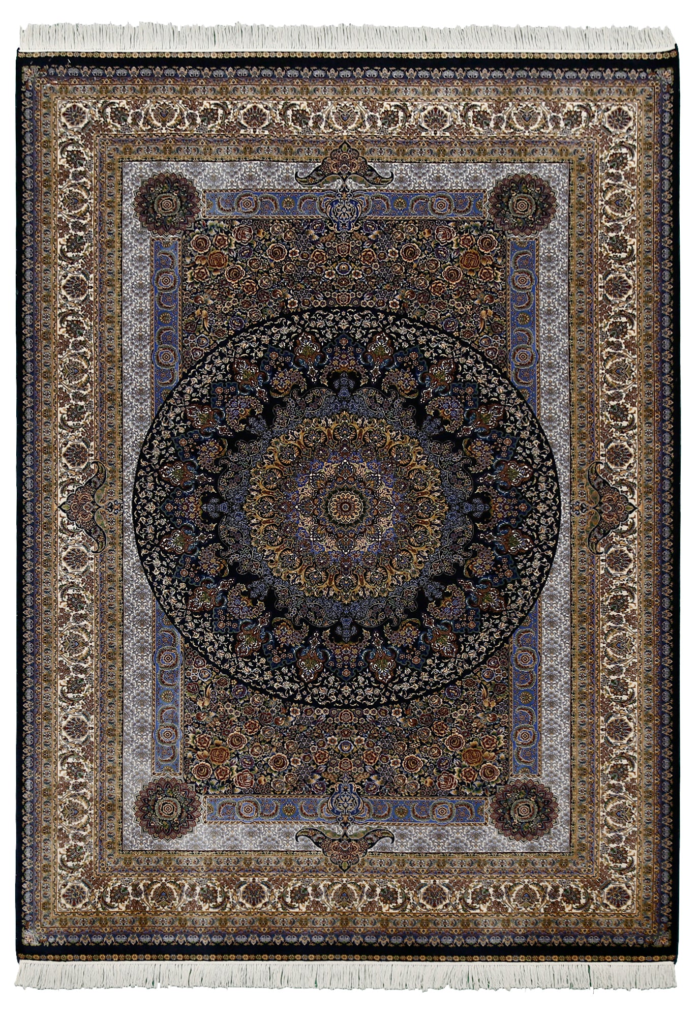 Midnight Halo Medallion Rug