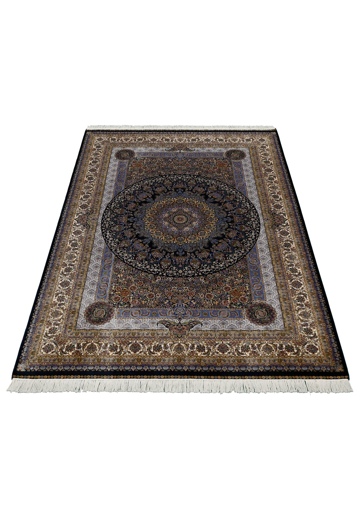 Midnight Halo Medallion Rug