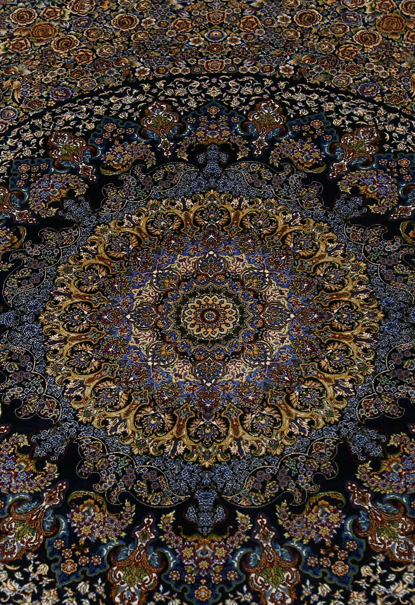 Midnight Halo Medallion Rug