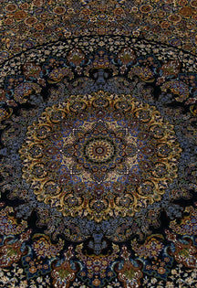 Midnight Halo Medallion Rug