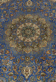 Sapphire Garden Medallion Rug