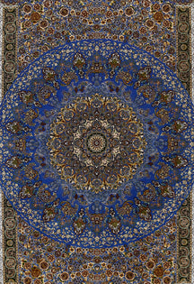 Imperial Azure Medallion Rug