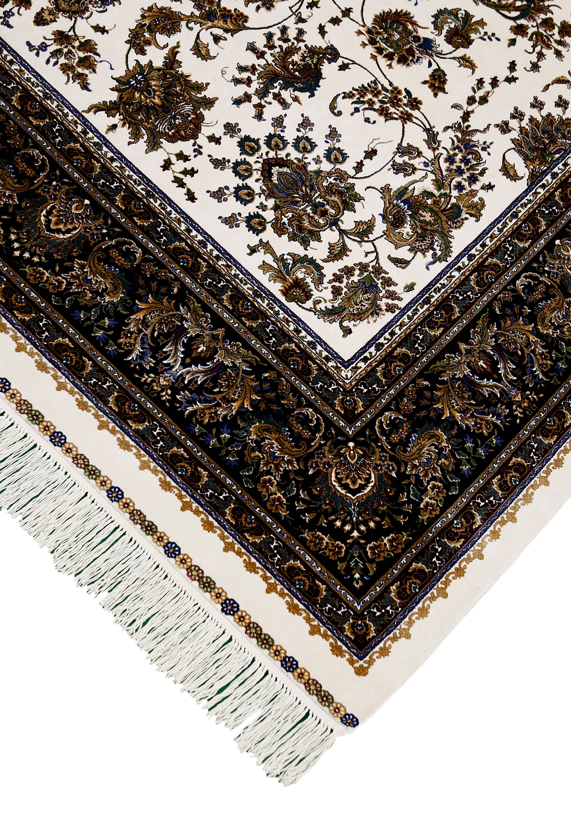 Cream Black Classic Rug