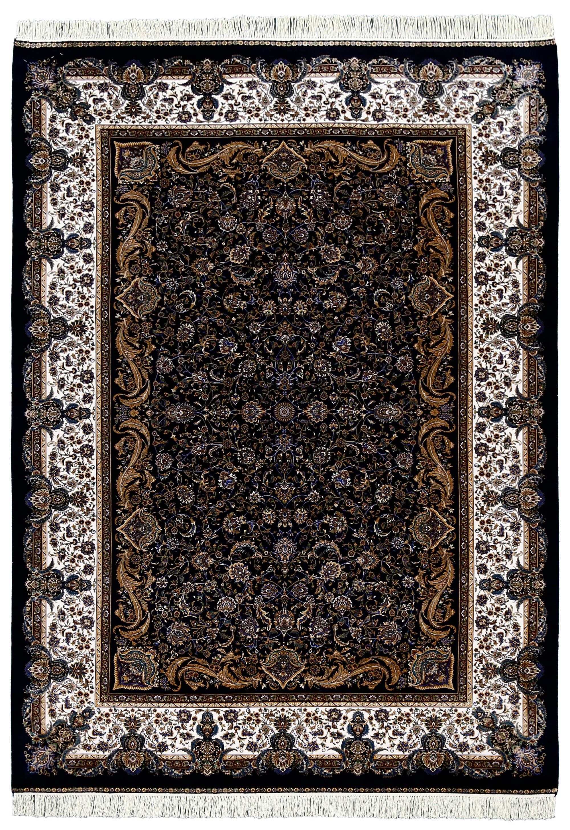 Midnight Frame Floral Rug
