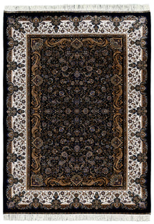 Midnight Frame Floral Rug