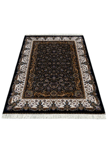 Midnight Frame Floral Rug