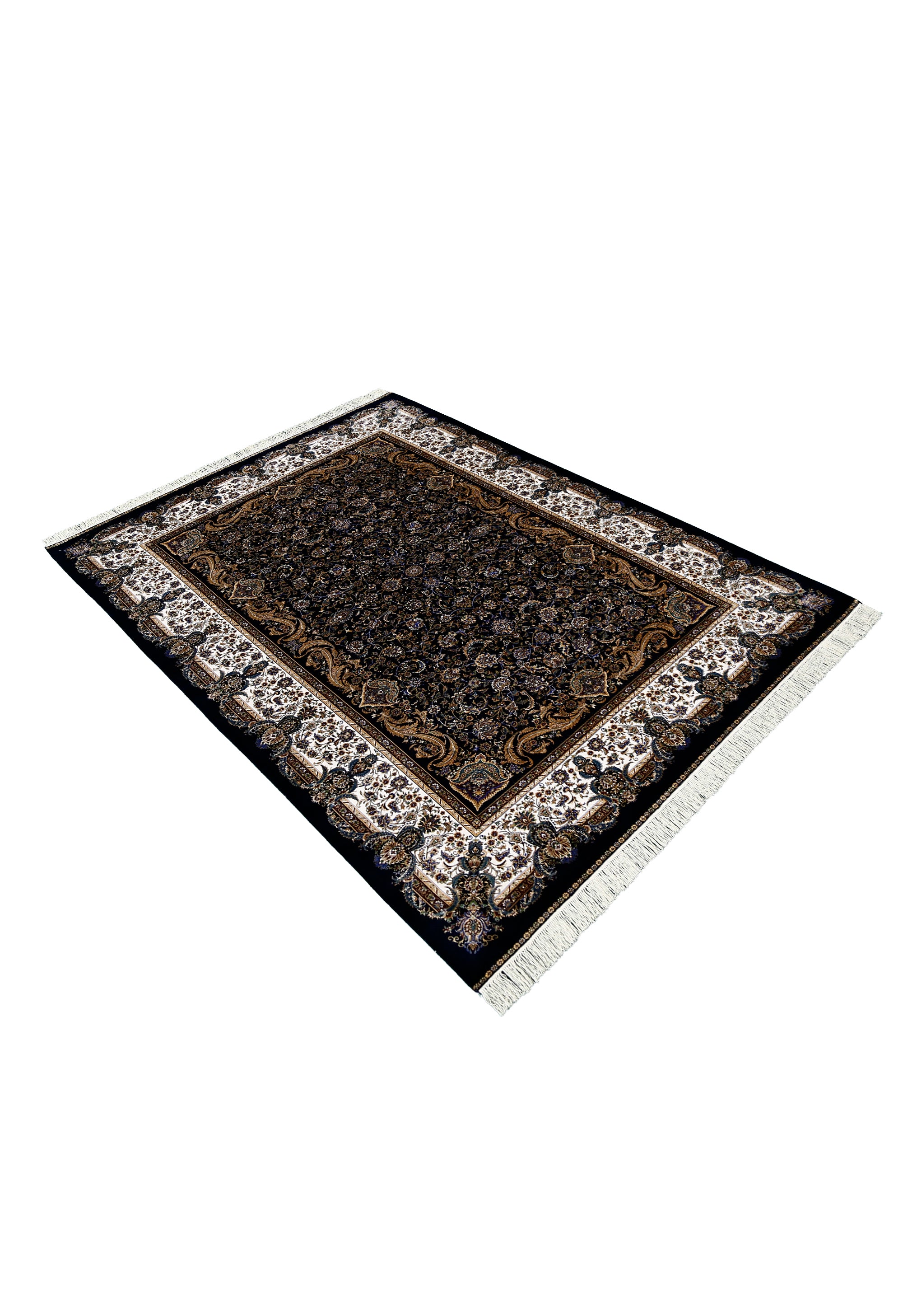 Midnight Frame Floral Rug