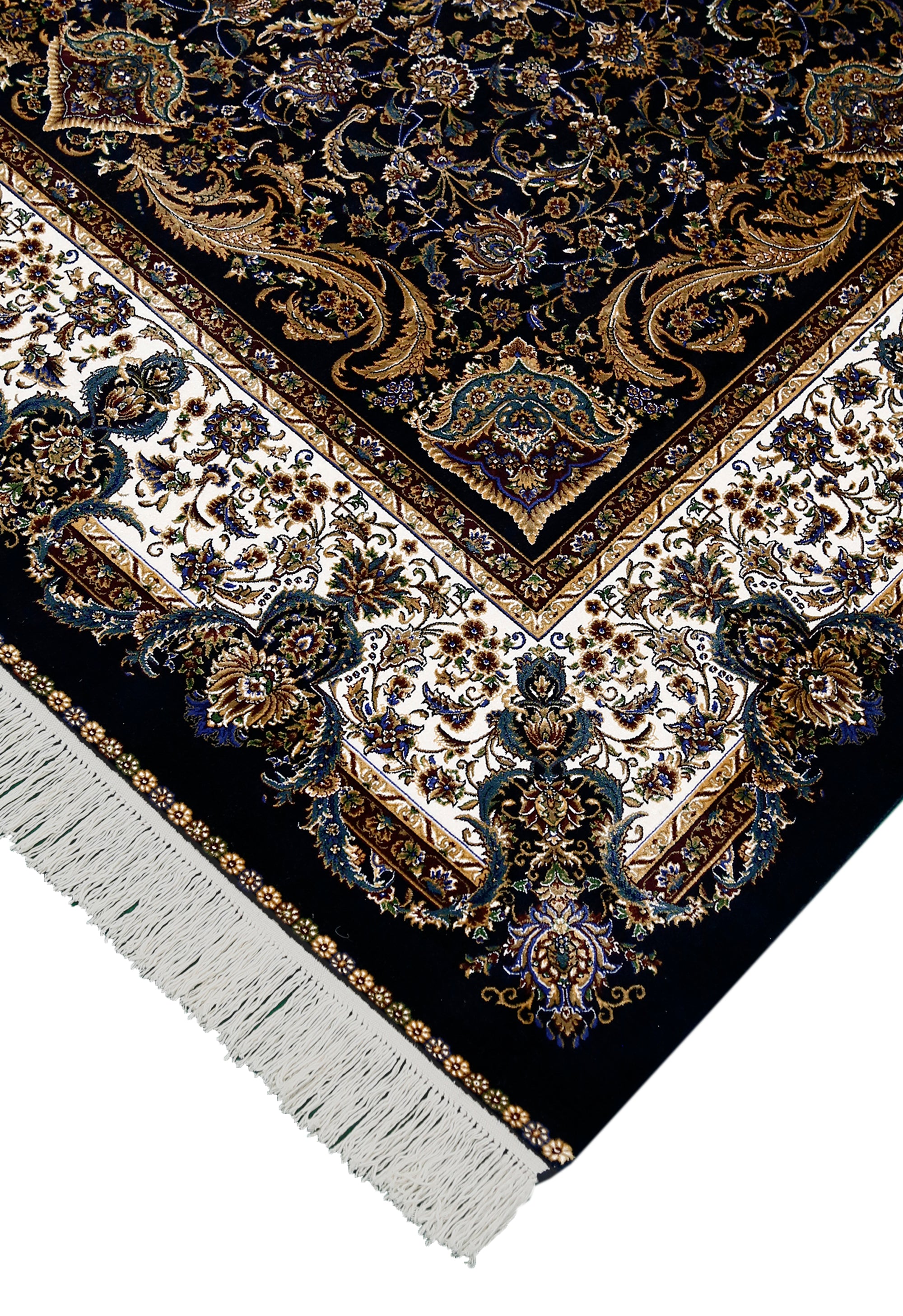 Midnight Frame Floral Rug