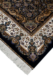 Midnight Frame Floral Rug