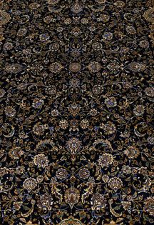 Midnight Frame Floral Rug