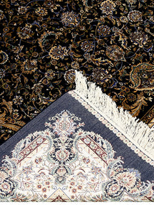 Midnight Frame Floral Rug