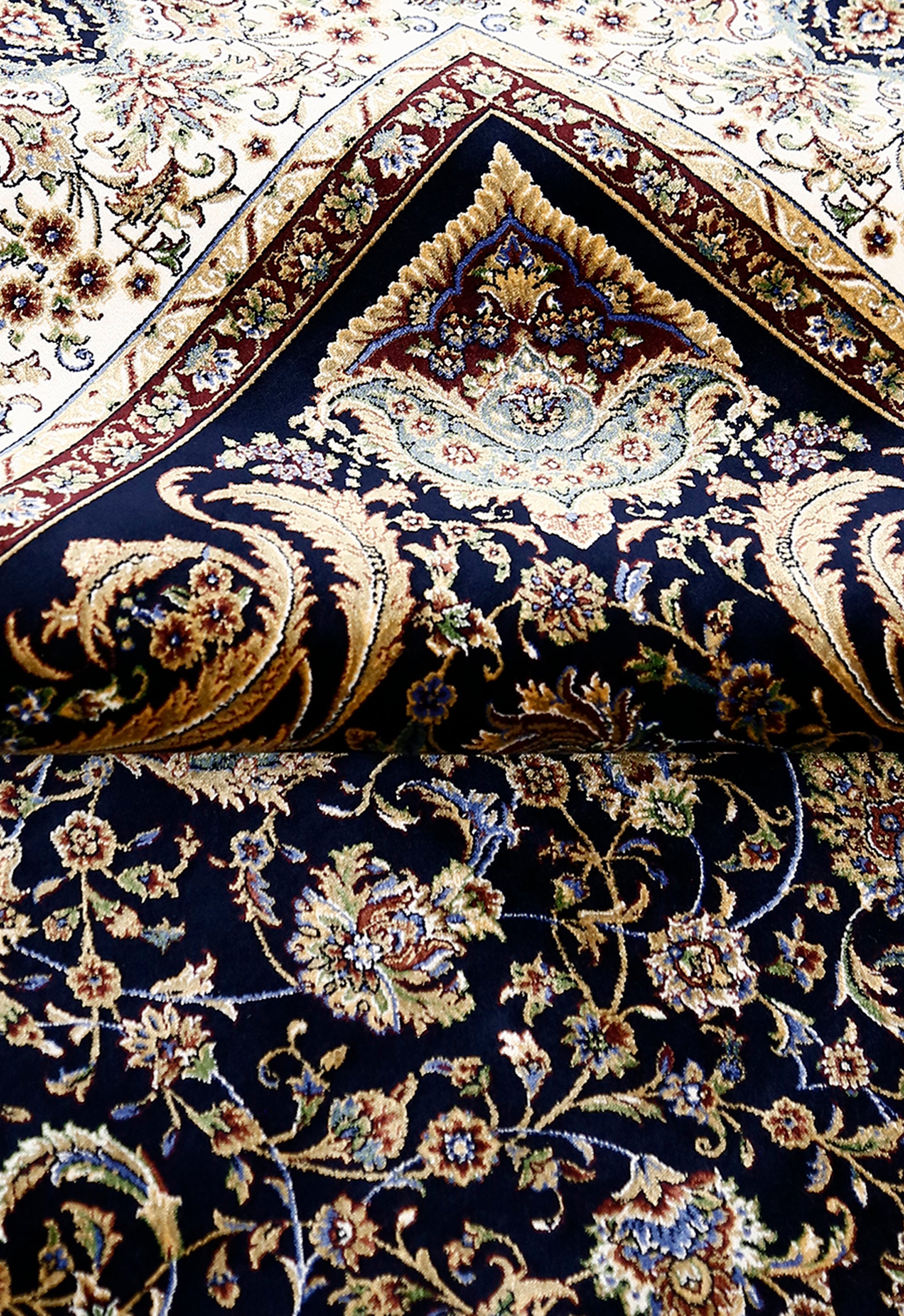 Midnight Frame Floral Rug