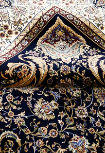 Midnight Frame Floral Rug