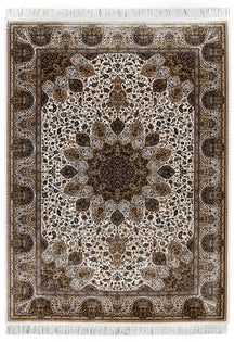 Ivory Starburst Medallion Rug