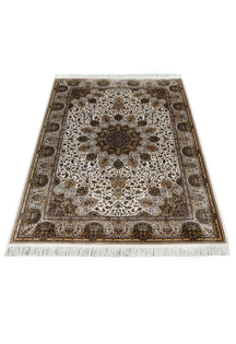 Ivory Starburst Medallion Rug