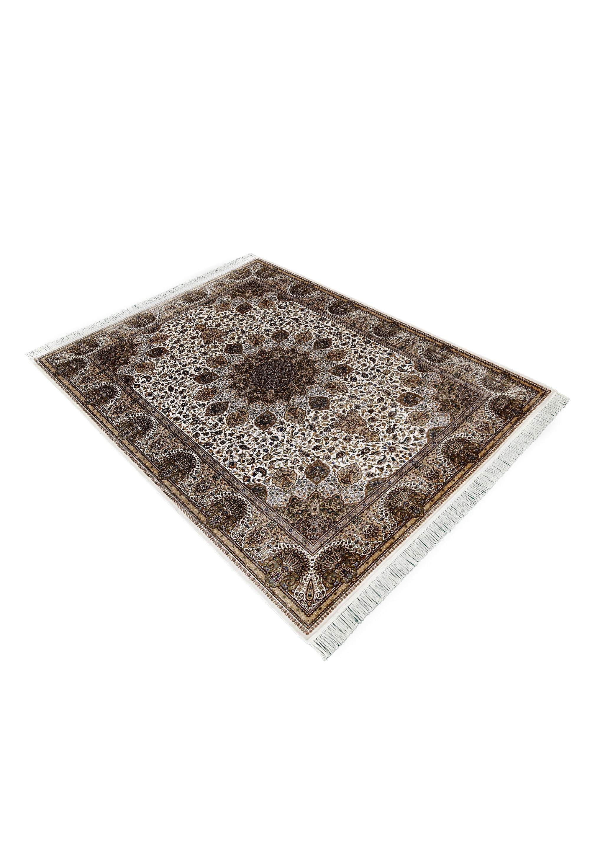 Ivory Starburst Medallion Rug