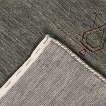 Olive Grey Hand Woven Loom Lori Wool Rug