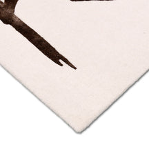 Brown Horse Silhouette Hand Tufted Wool Viscose Wall Rug