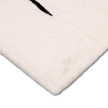 Black Horse Silhouette Hand Tufted Wool Viscose Wall Rug