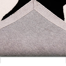 Black Horse Silhouette Hand Tufted Wool Viscose Wall Rug