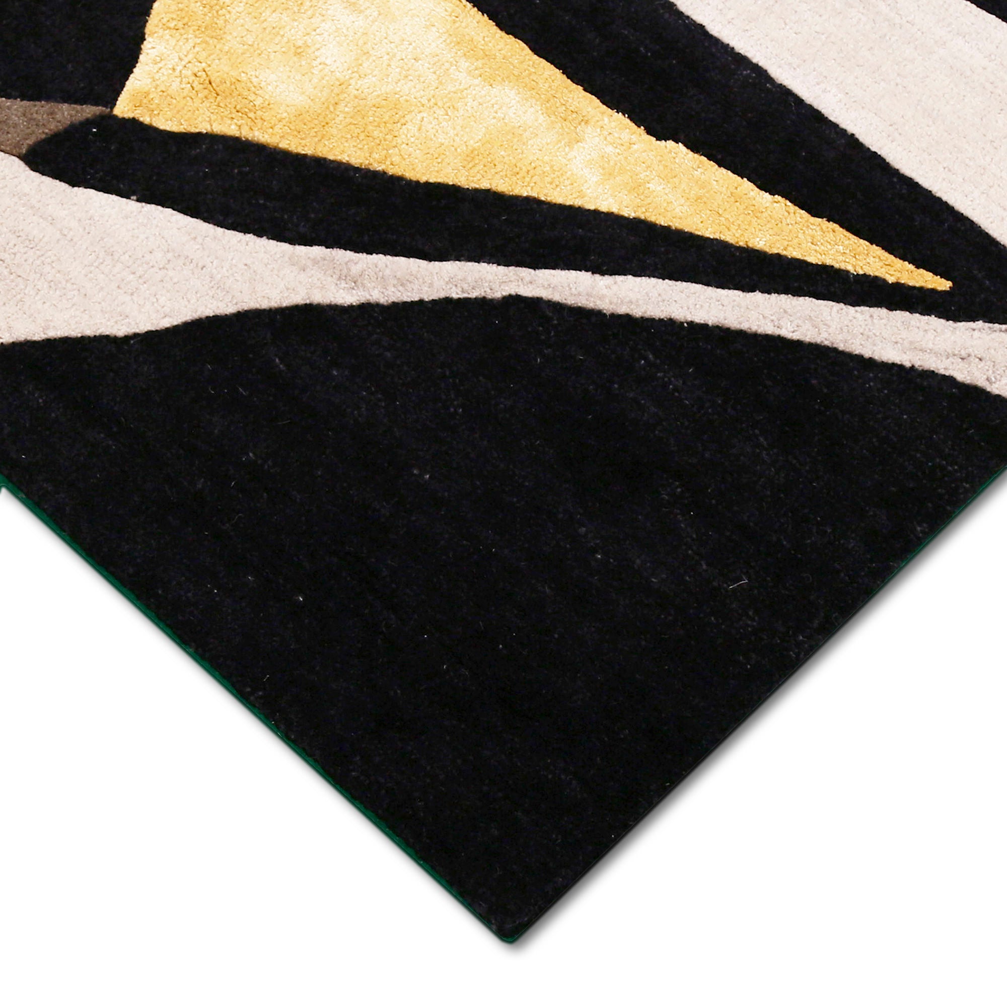 Abstract Organic Hand Tufted Wool Viscose Wall Rug