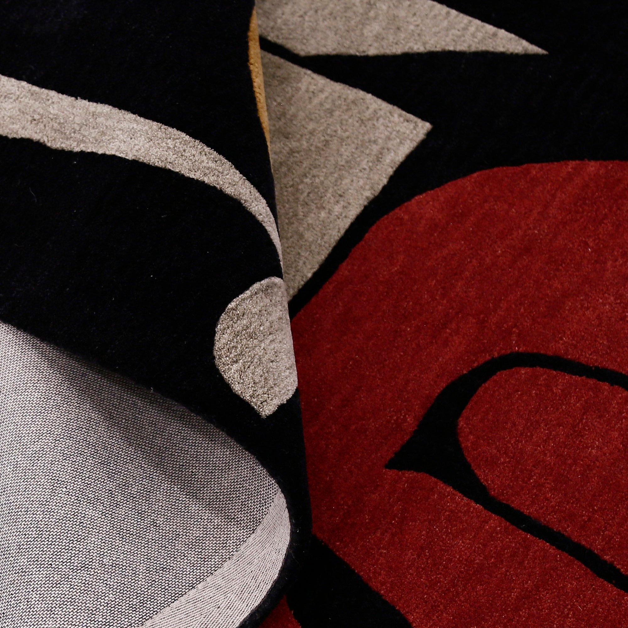 Abstract Modern Hand Tufted Wool Wall Rug