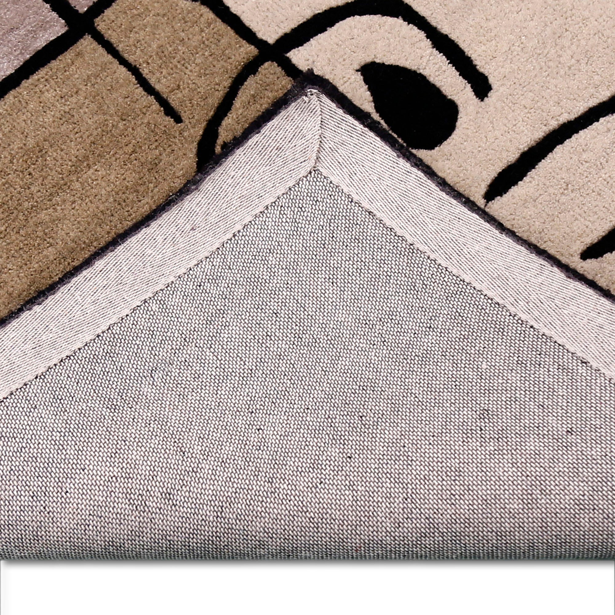 Abstract Cubist Animal Hand Tufted Wool Viscose Wall Rug