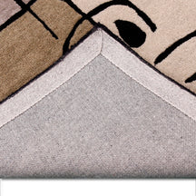 Abstract Cubist Animal Hand Tufted Wool Viscose Wall Rug