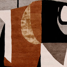 Abstract Geometric Hand Tufted Wool Viscose Wall Rug