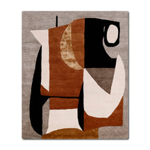 Abstract Geometric Hand Tufted Wool Viscose Wall Rug