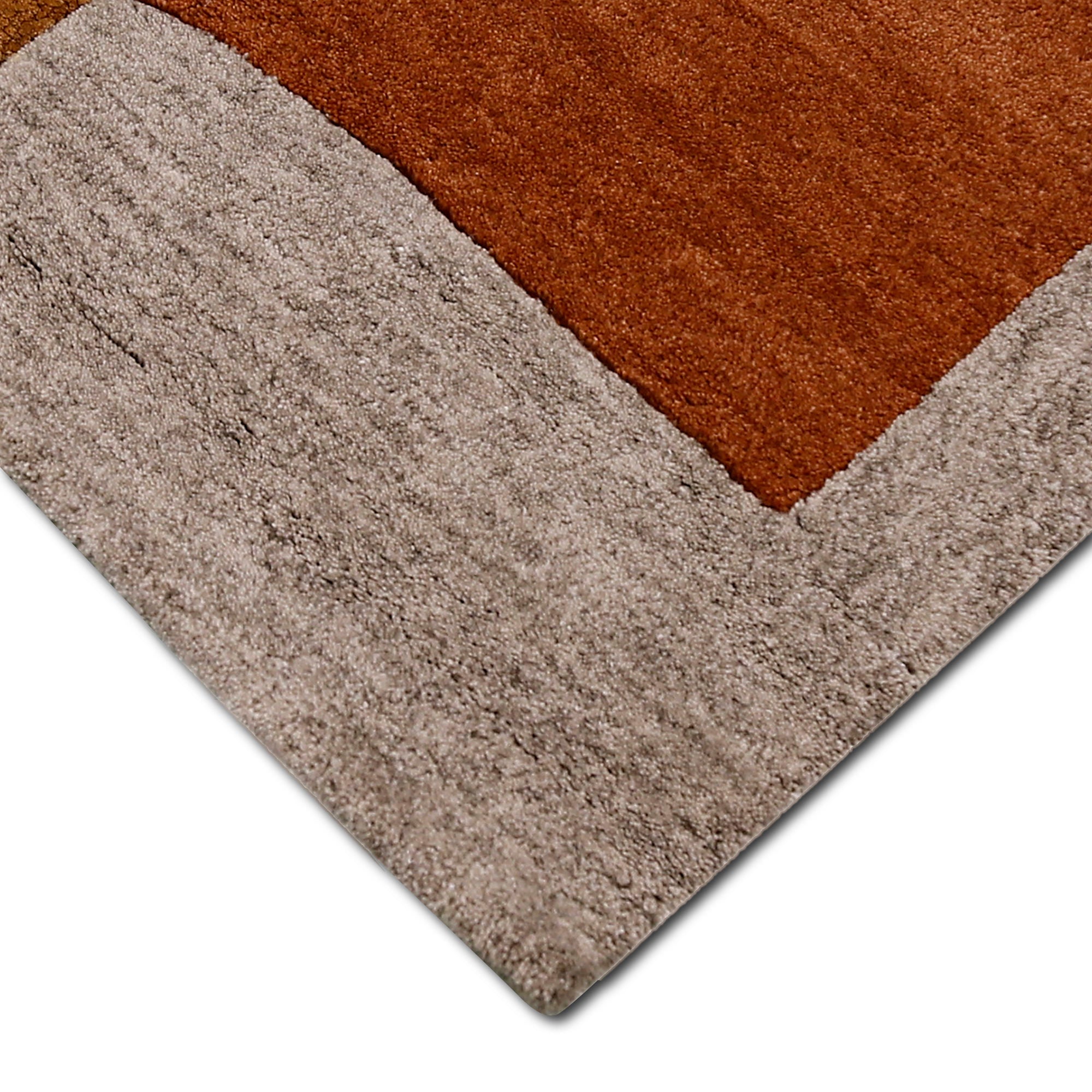 Abstract Geometric Hand Tufted Wool Viscose Wall Rug