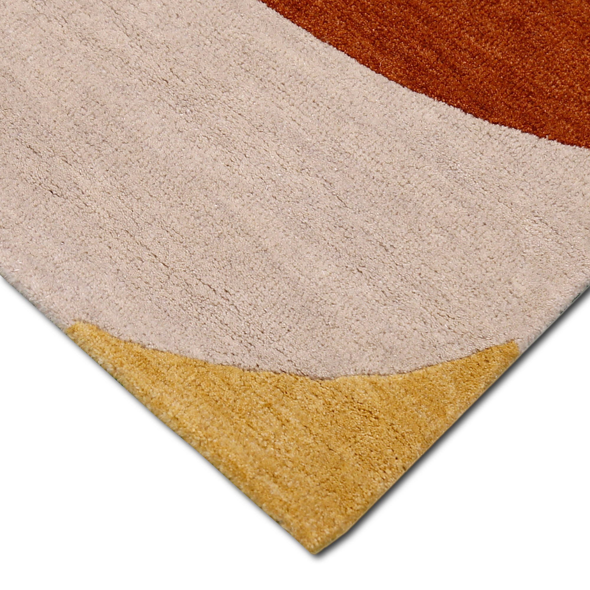 Abstract Bird Forms Hand Tufted Wool Viscose Wall Rug