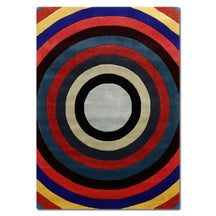 Concentric Circle Hand Tufted Wool Wall Rug