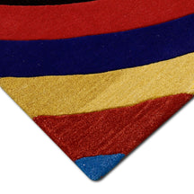 Concentric Circle Hand Tufted Wool Wall Rug