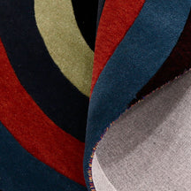 Concentric Circle Hand Tufted Wool Wall Rug