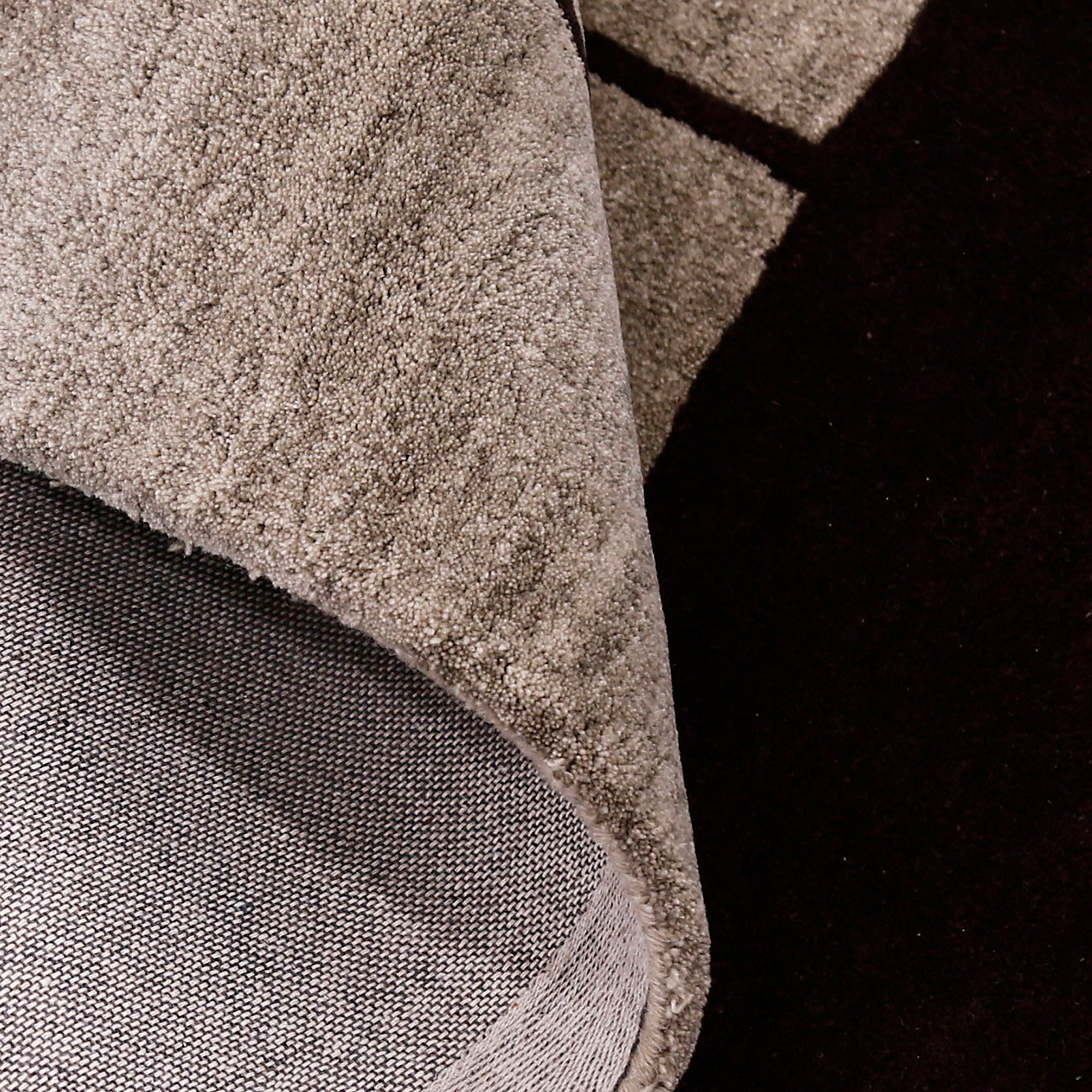 Earth Tone Abstract Geometric Hand Tufted Wool Viscose Wall Rug