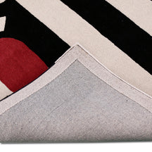 Lipstick Lady Pop Art Hand Tufted Wool Wall Rug