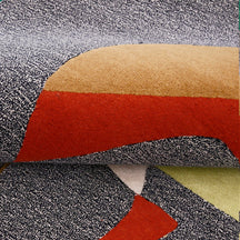 Abstract Musician Hand Tufted Wool Viscose Wall Rug