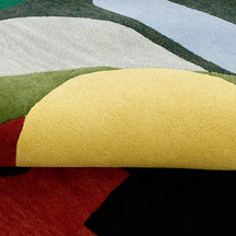 Abstract Watermelon Figure Hand Tufted Wool Wall Rug