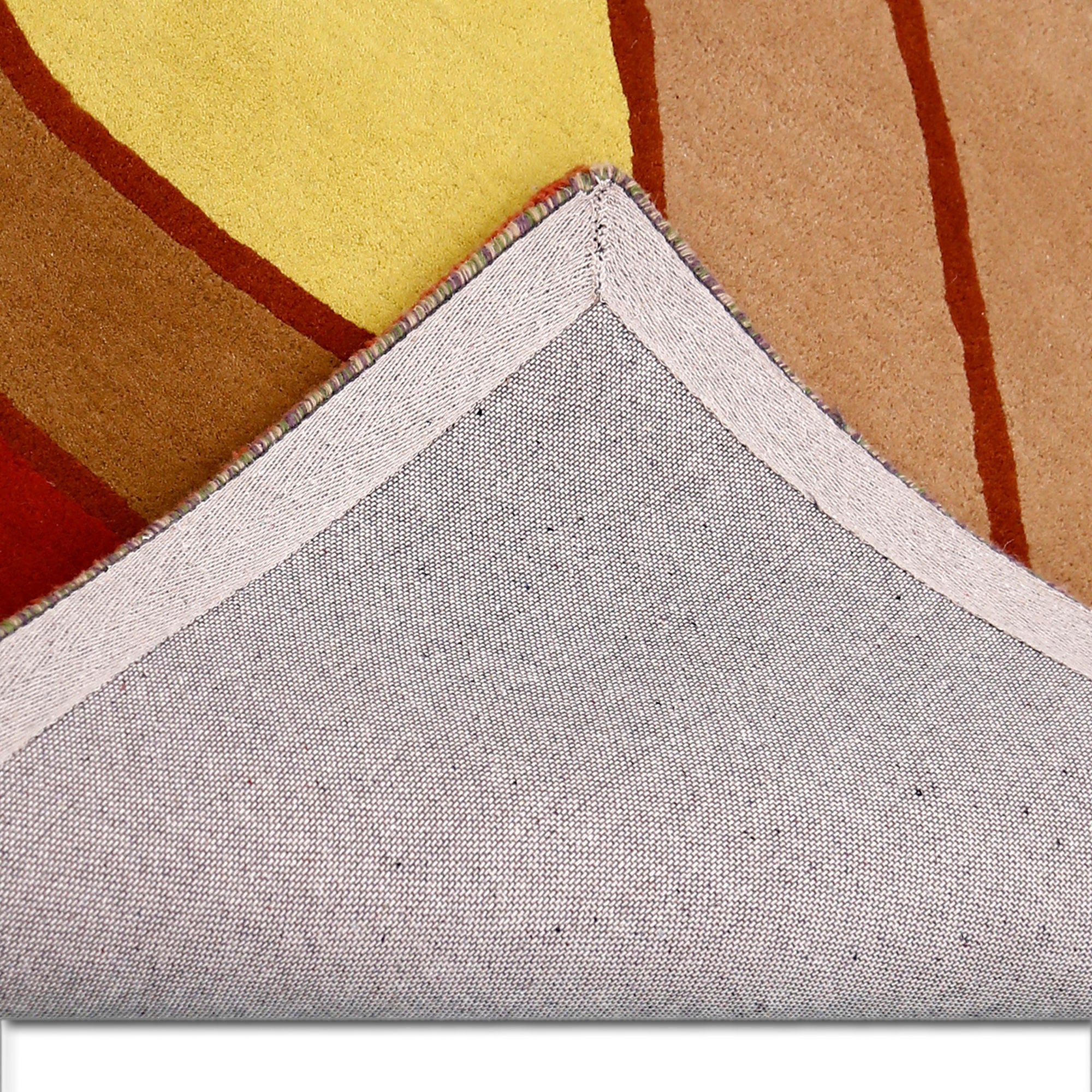 Abstract Landscape Hands Hand Tufted Wool Wall Rug