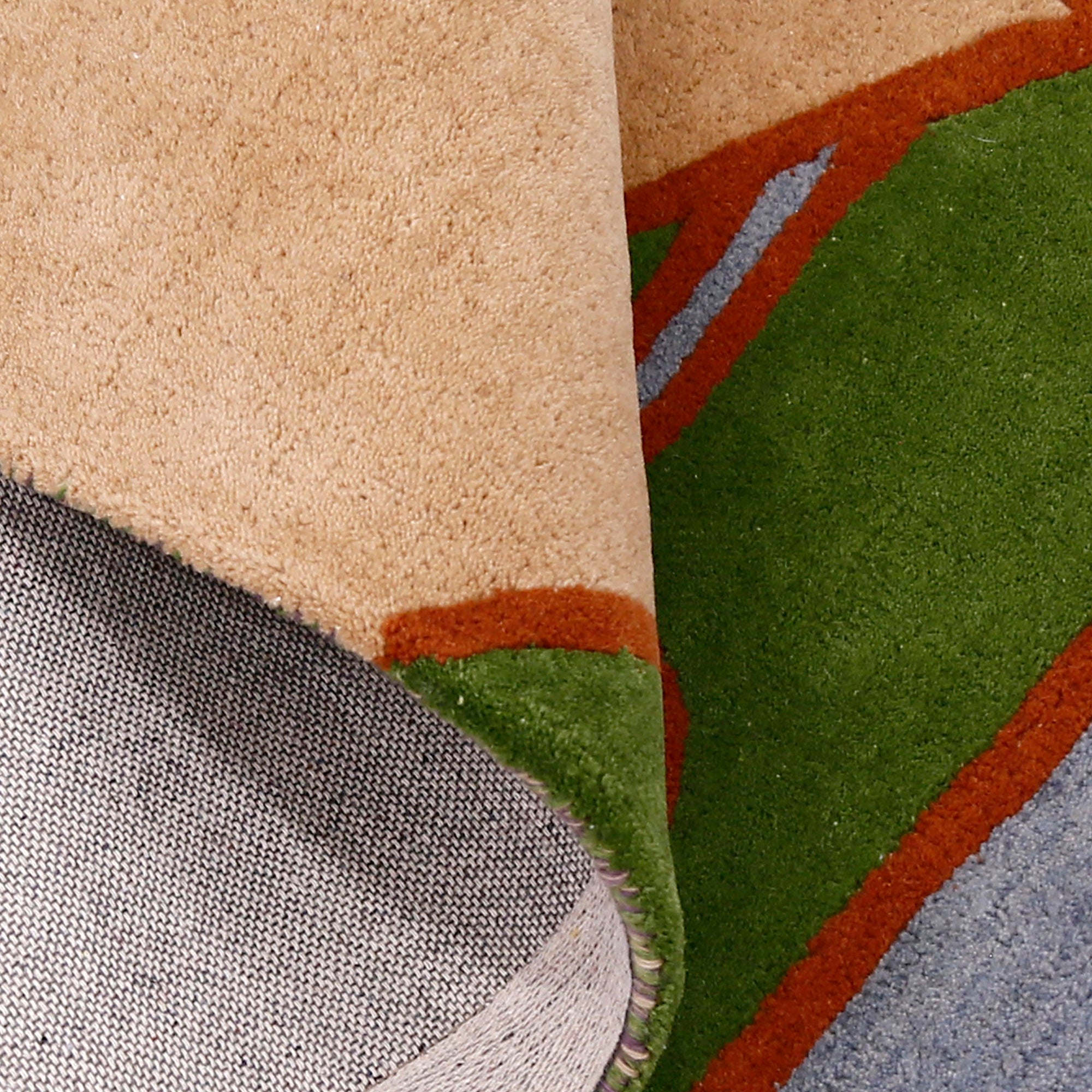 Abstract Landscape Hands Hand Tufted Wool Wall Rug