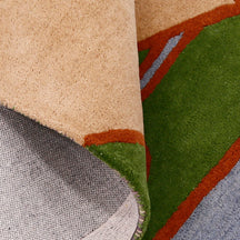Abstract Landscape Hands Hand Tufted Wool Wall Rug