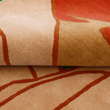 Abstract Landscape Hands Hand Tufted Wool Wall Rug