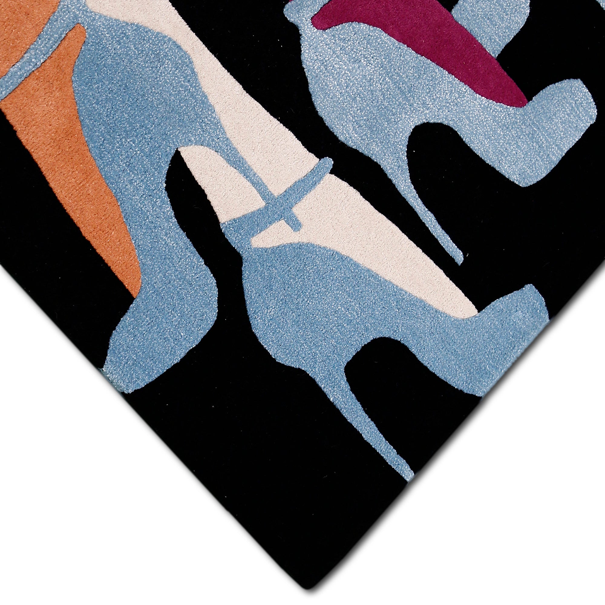 Abstract High Heels Hand Tufted Wool Wall Rug