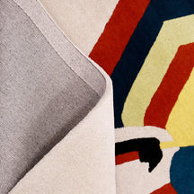 Umbrella Fashion Lady Hand Tufted Wool Wall Rug