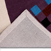 Fashion Lady Handbag Hand Tufted Wool Wall Rug
