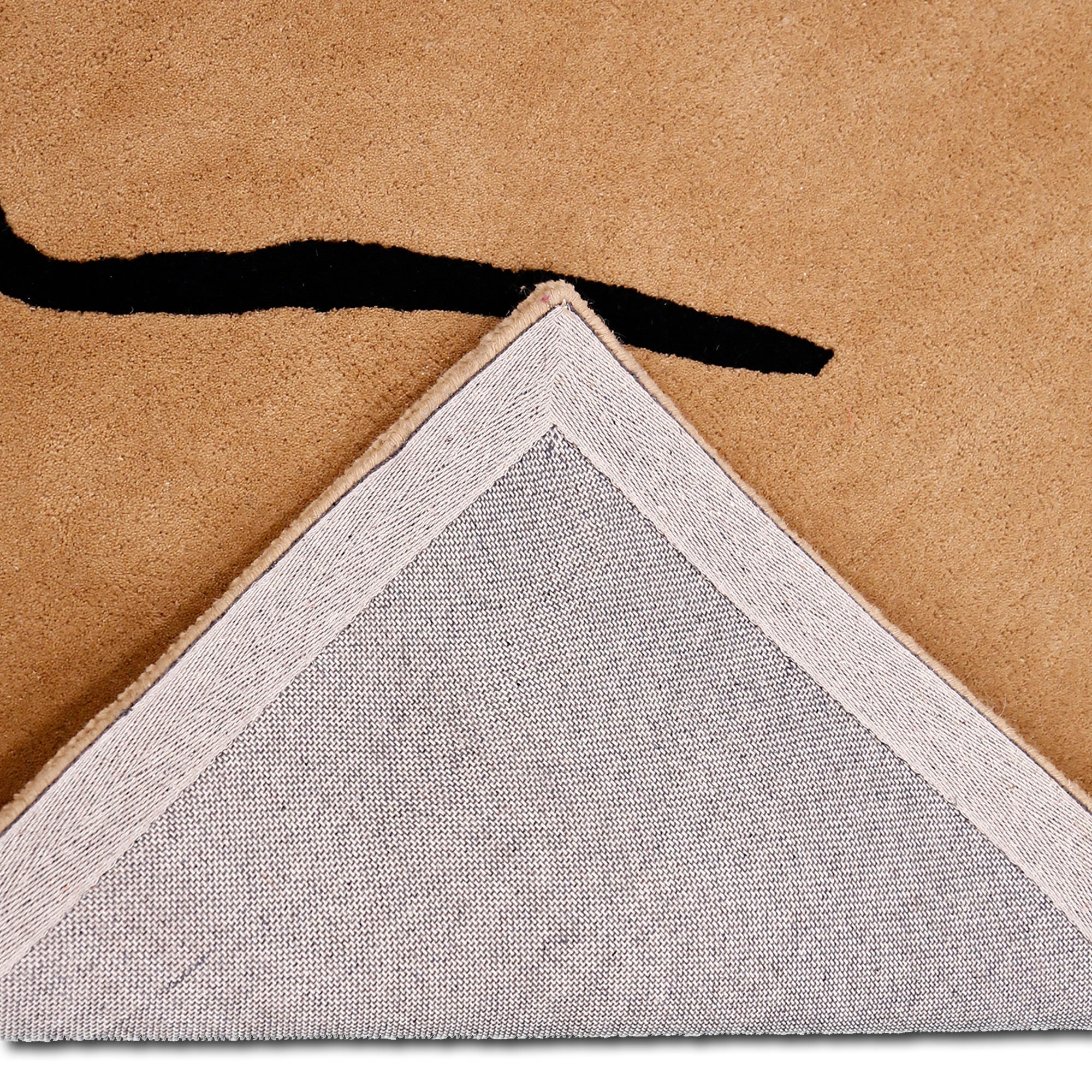 Minimal Rose Lady Hand Tufted Wool Wall Rug
