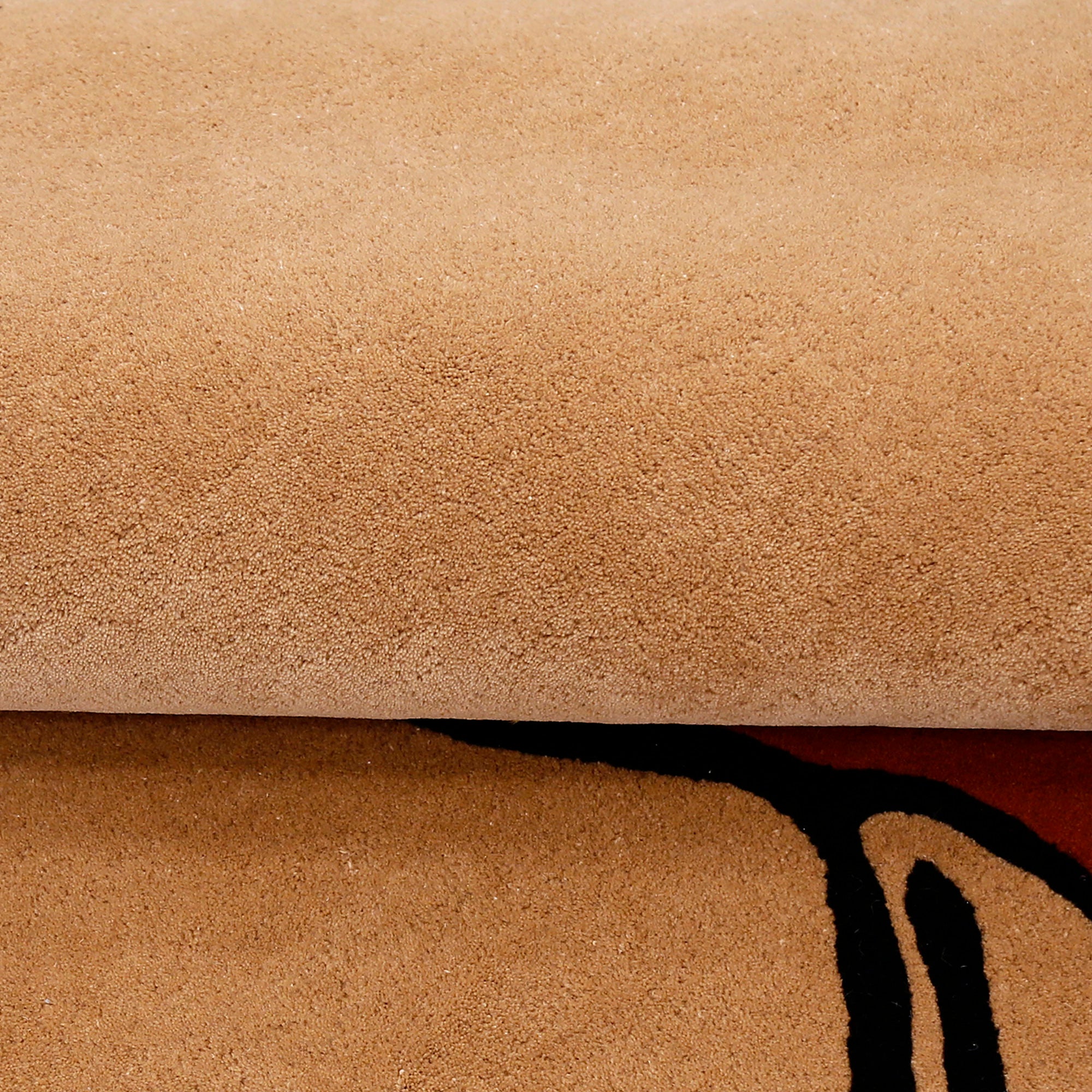 Minimal Rose Lady Hand Tufted Wool Wall Rug